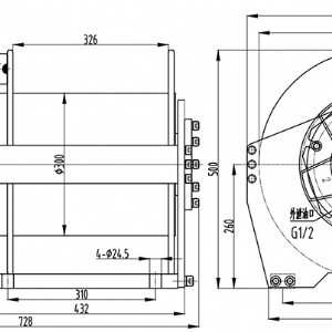 ST60H液壓絞車(chē)(雙滾筒)